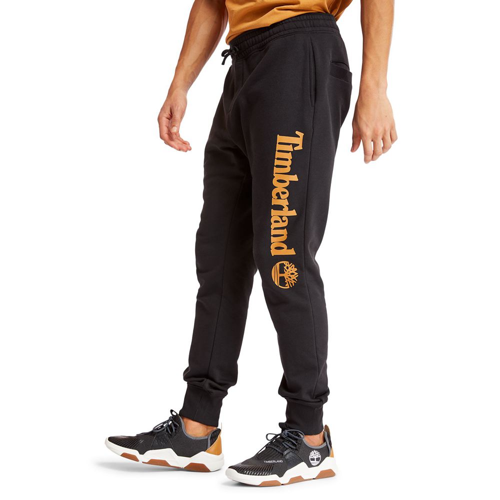 Pantaloni Timberland Barbati Negrii - Jogger Sweat - Romania - NWCAFX713